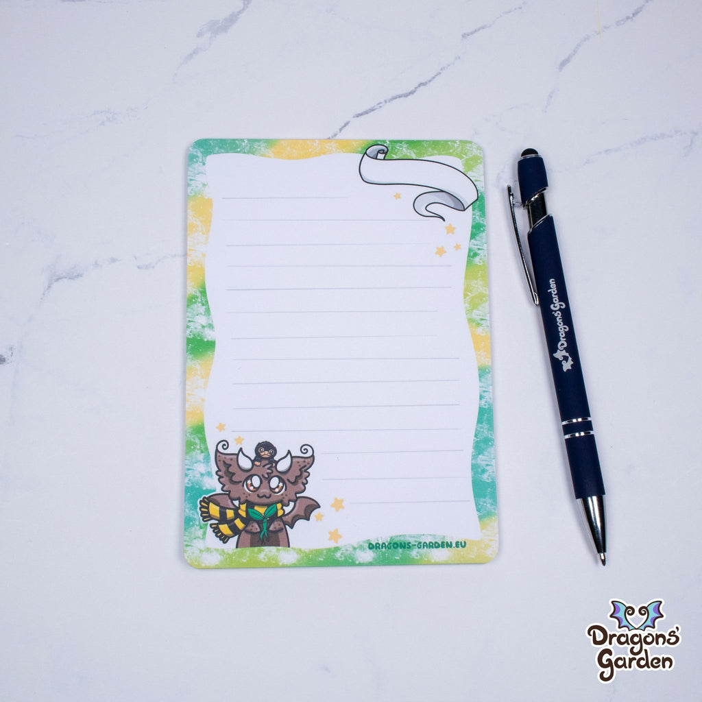 WHOLESALE Green Magical Dragon Notepad | A6 Dragon Notepads - Dragons' Garden - Notebooks & Notepads Notebook