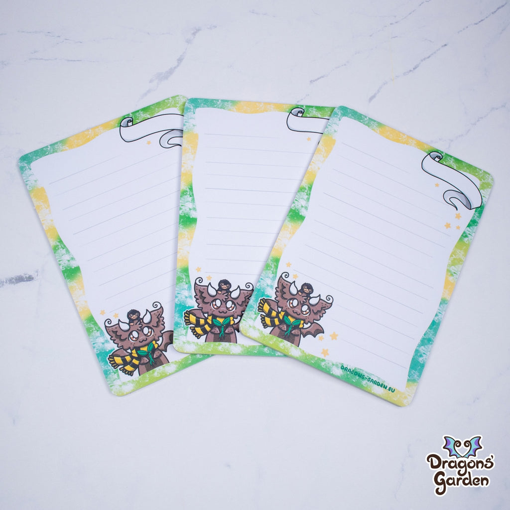 WHOLESALE Green Magical Dragon Notepad | A6 Dragon Notepads - Dragons' Garden - Notebooks & Notepads Notebook
