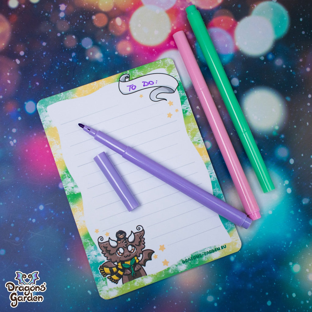 Dragon Notepad Green Magical Dragon Notepad | A6 Dragon Notepads– Dragons' Garden
