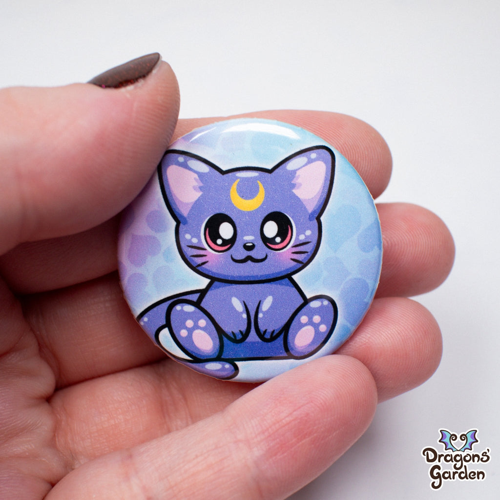 WHOLESALE Luna Kitty | Button Pin - Dragons' Garden - Button Button
