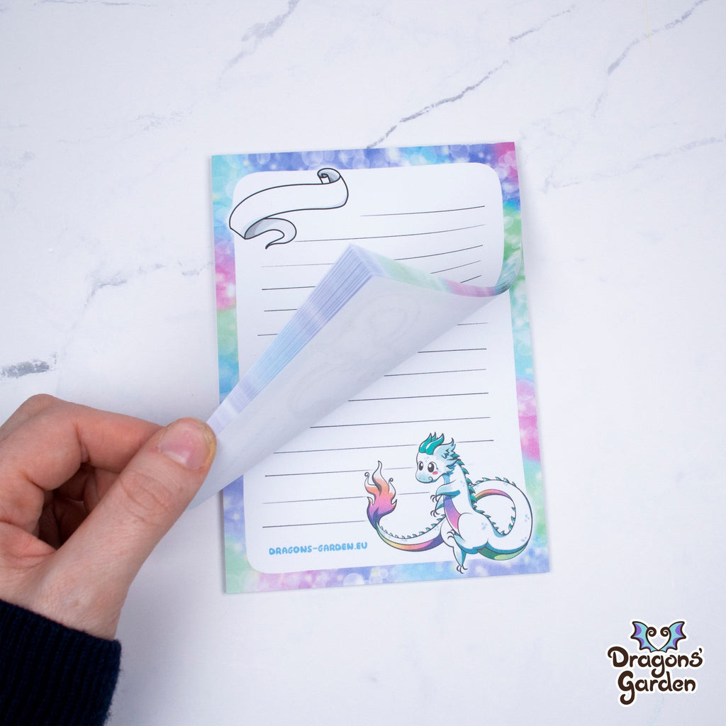 Dragon Notepad Rainbow Dragon Notepad | A6 Dragon Notepads– Dragons' Garden