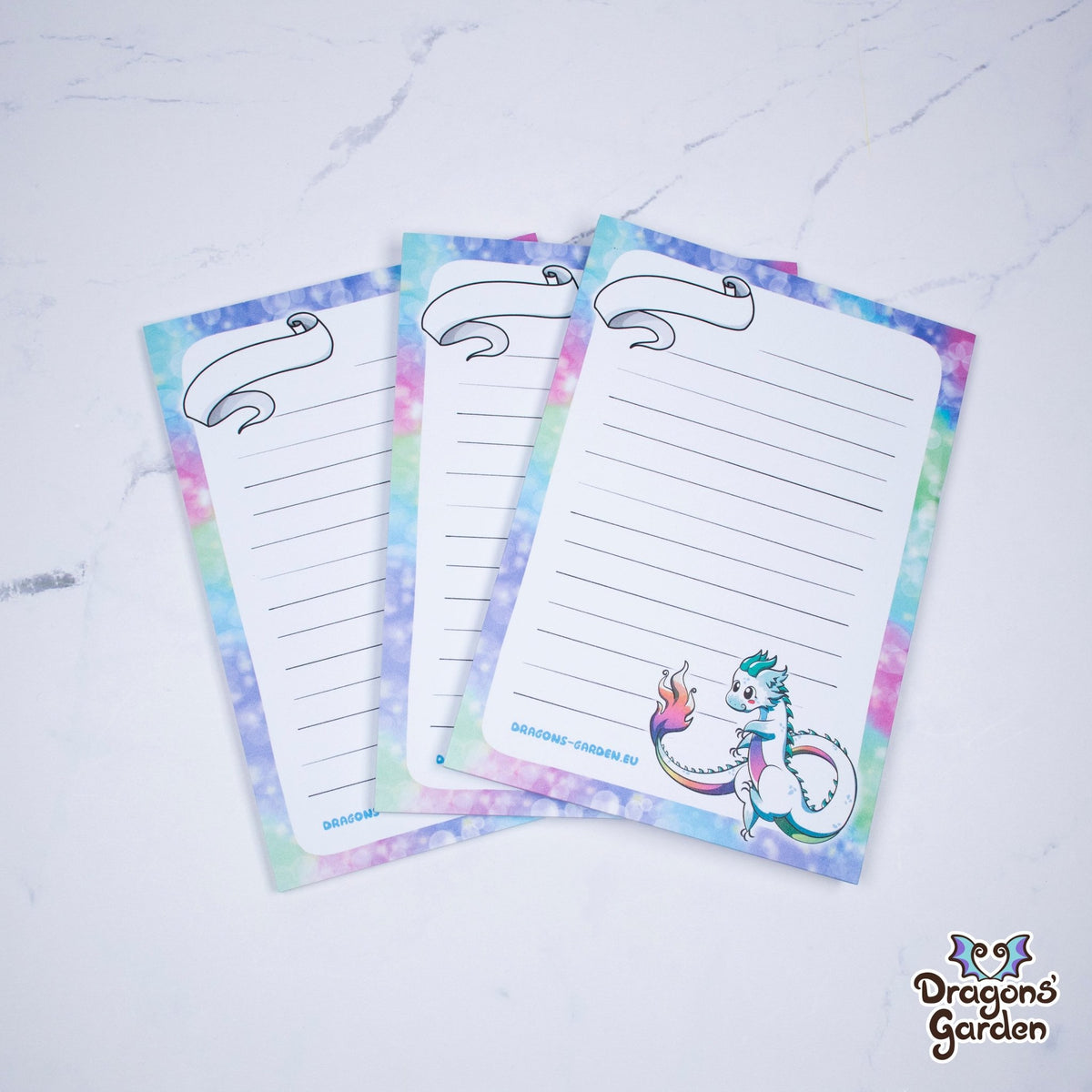 Dragon Notepad Rainbow Dragon Notepad | A6 Dragon Notepads– Dragons' Garden