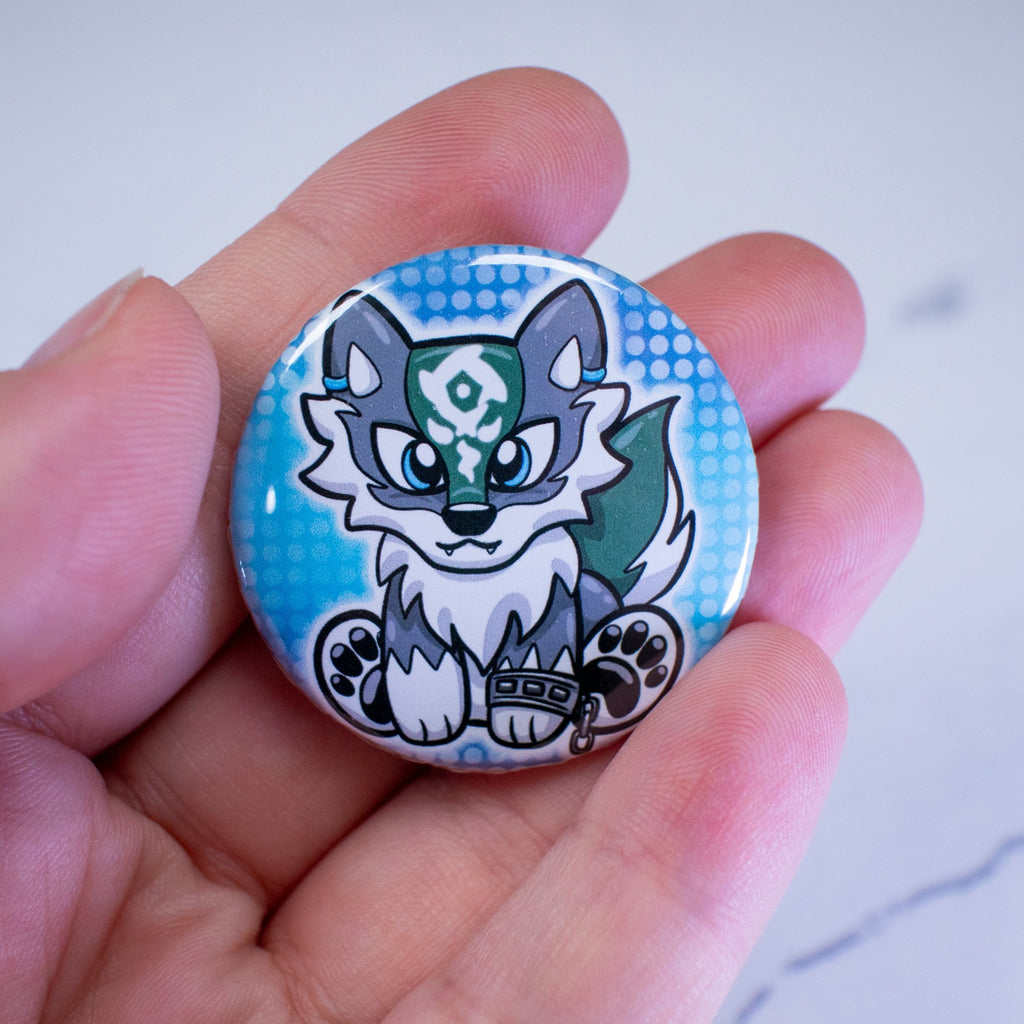 WHOLESALE Wolf Link | Button Pin - Dragons' Garden - Button Button