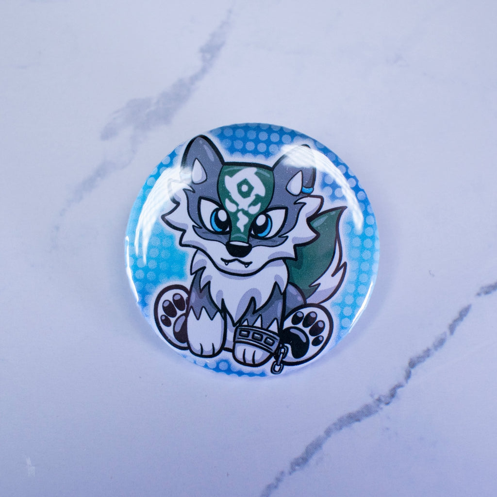 WHOLESALE Wolf Link | Button Pin - Dragons' Garden - Button Button