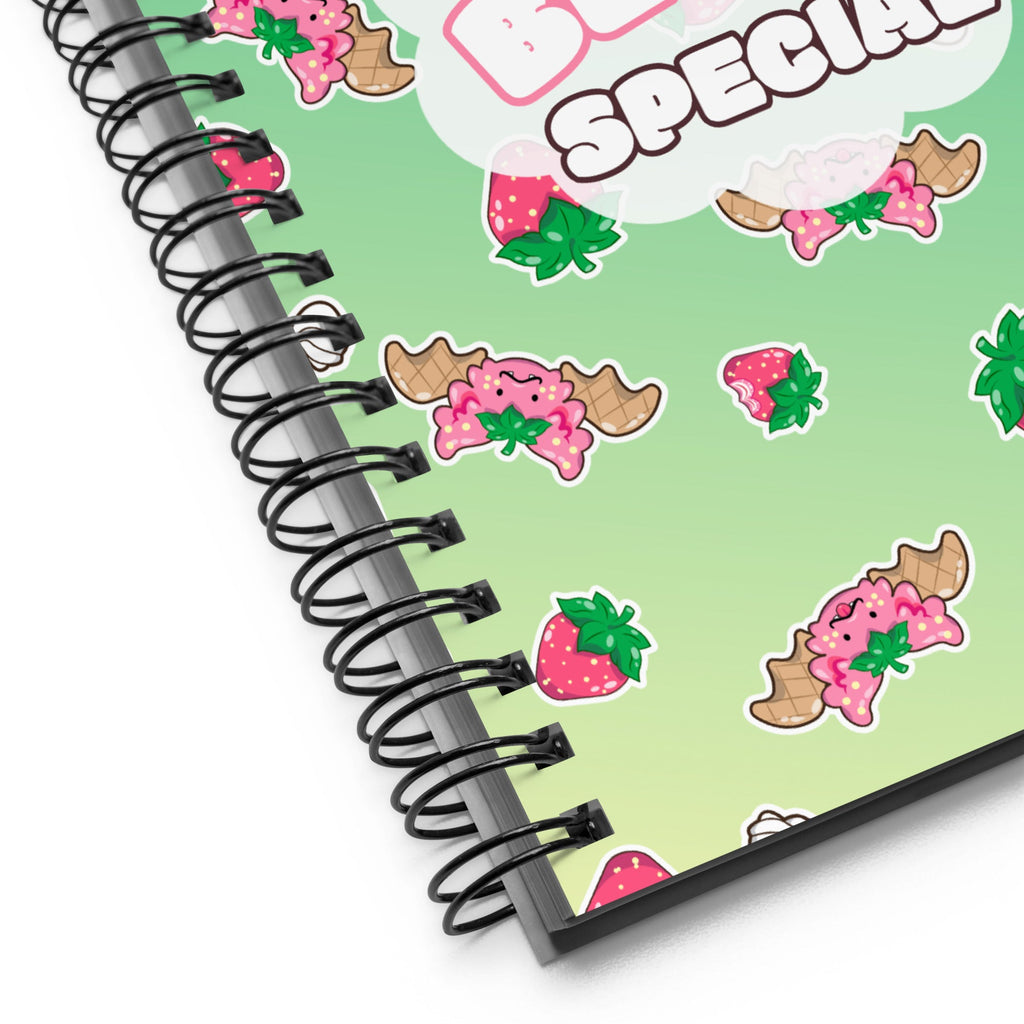 You are Berry special | Strawberries and Cream Dragons | A5 Bullet journal Spiral notebook - Dragons' Garden - Notebook