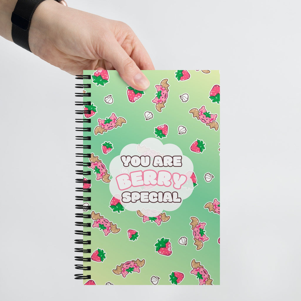 You are Berry special | Strawberries and Cream Dragons | A5 Bullet journal Spiral notebook - Dragons' Garden - Notebook